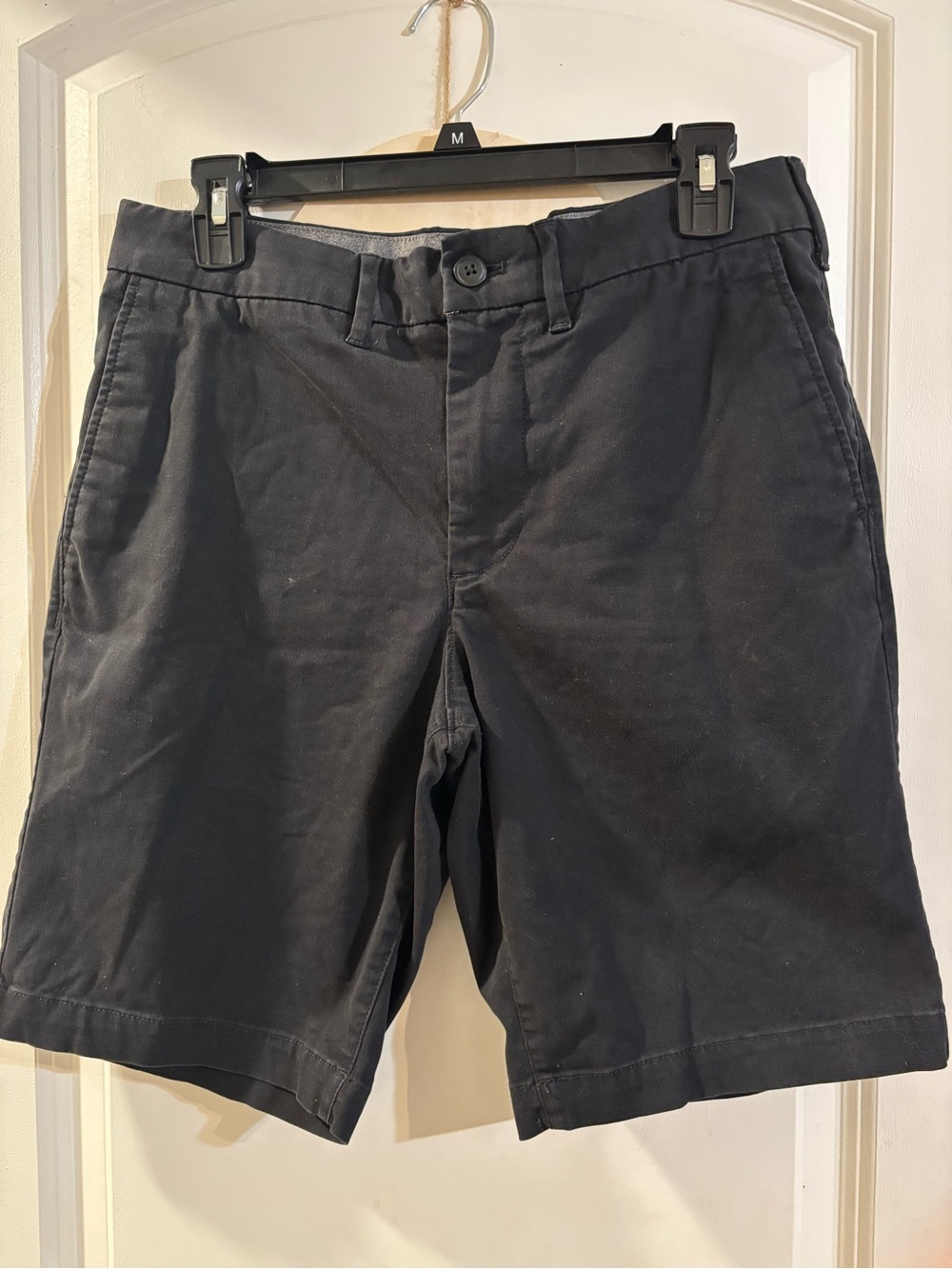 Express Black Flat Front Shorts